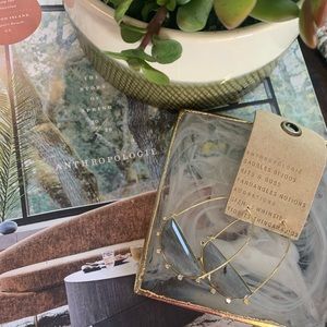 ✨NWT✨Anthropologie Hoops Yellow Gold and Grey